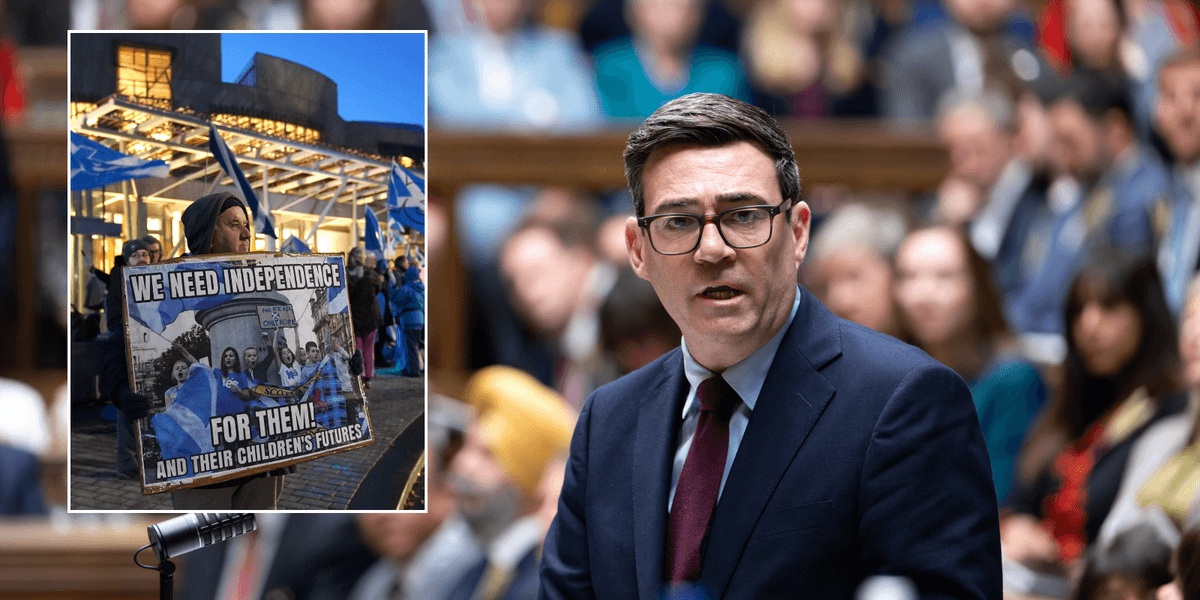 Andy Burnham opens door to second Scottish independence referendum comparing it to potential Irish reunification