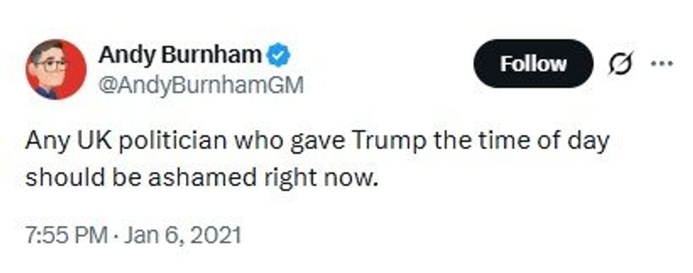 Andy Burnham tweet
