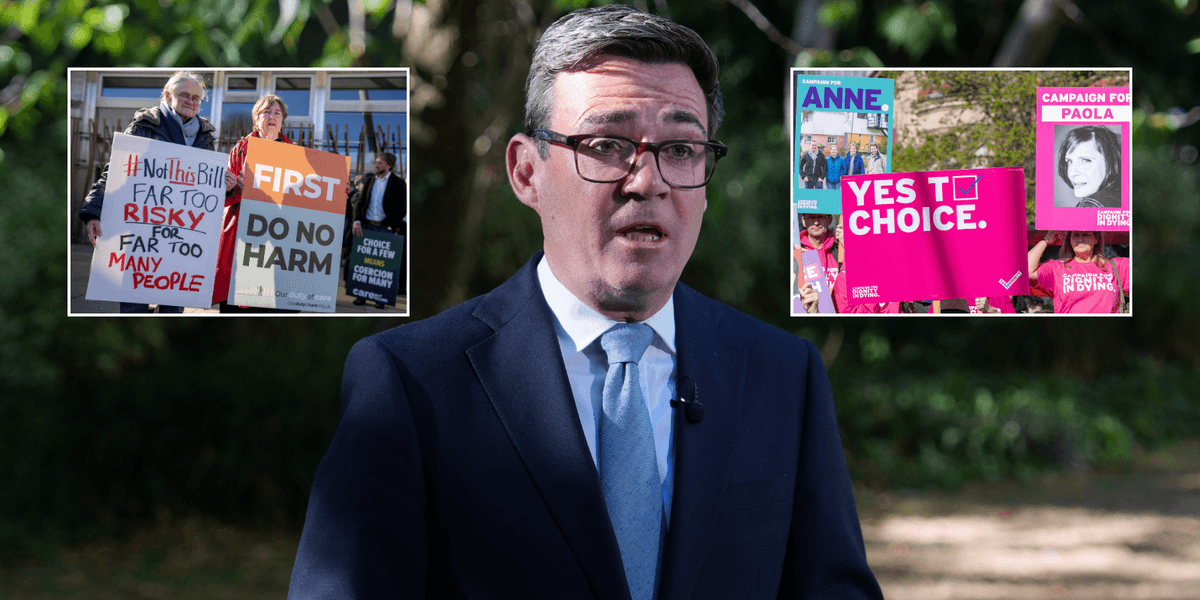 Andy Burnham to abstain from assisted dying vote as PM vows not to 'unduly influence' MPs