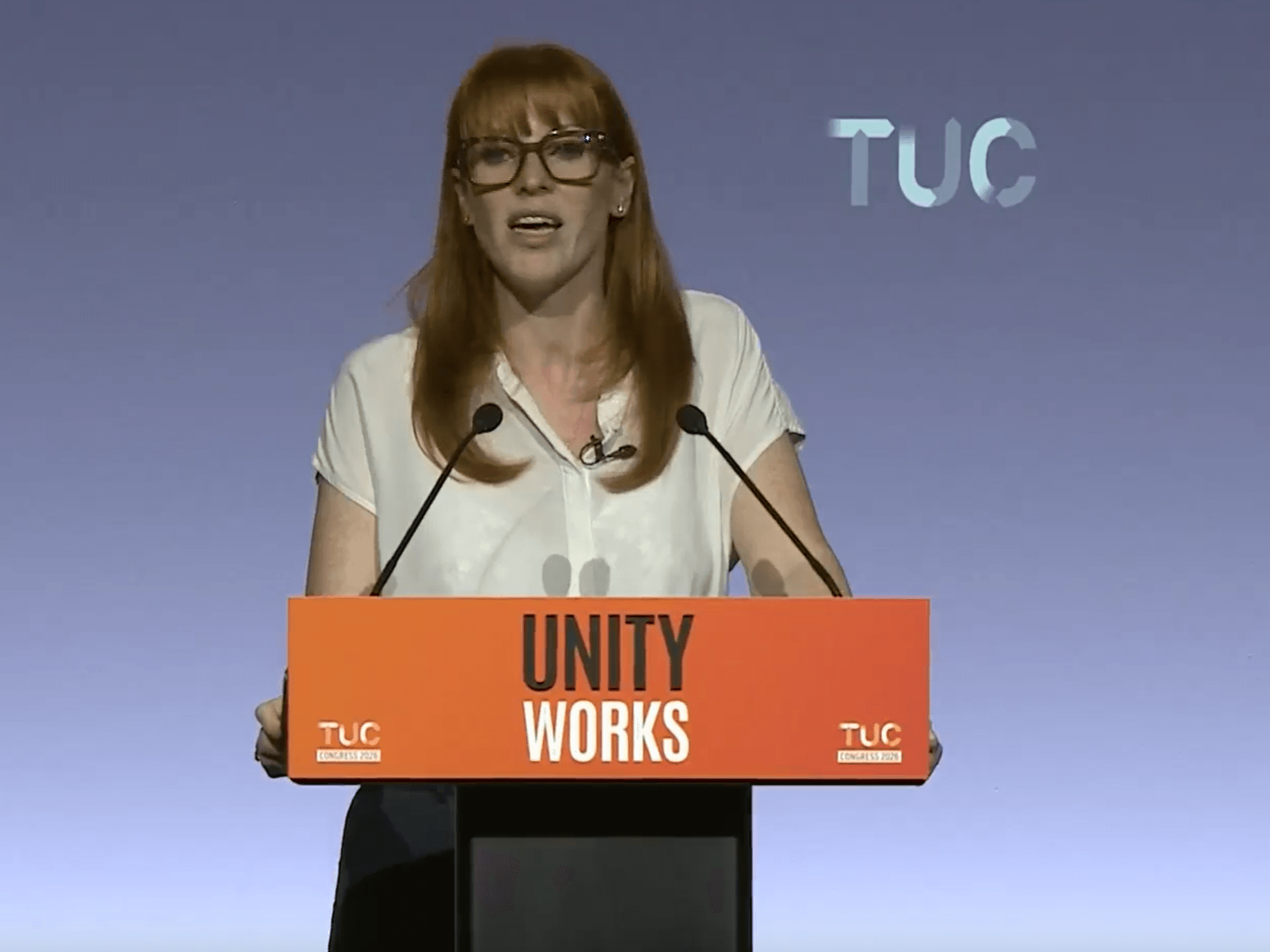 Angela Rayner at TUC conference