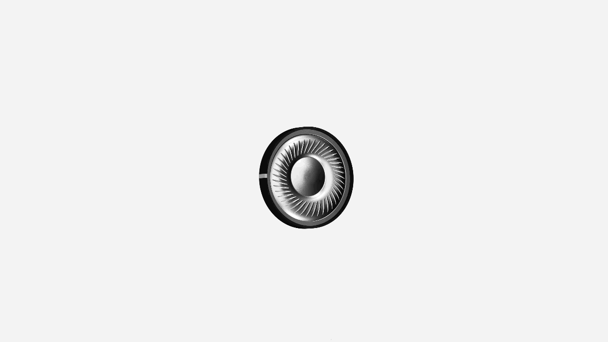 animated GIF showing the audio driver inside the nothing headphone (1)