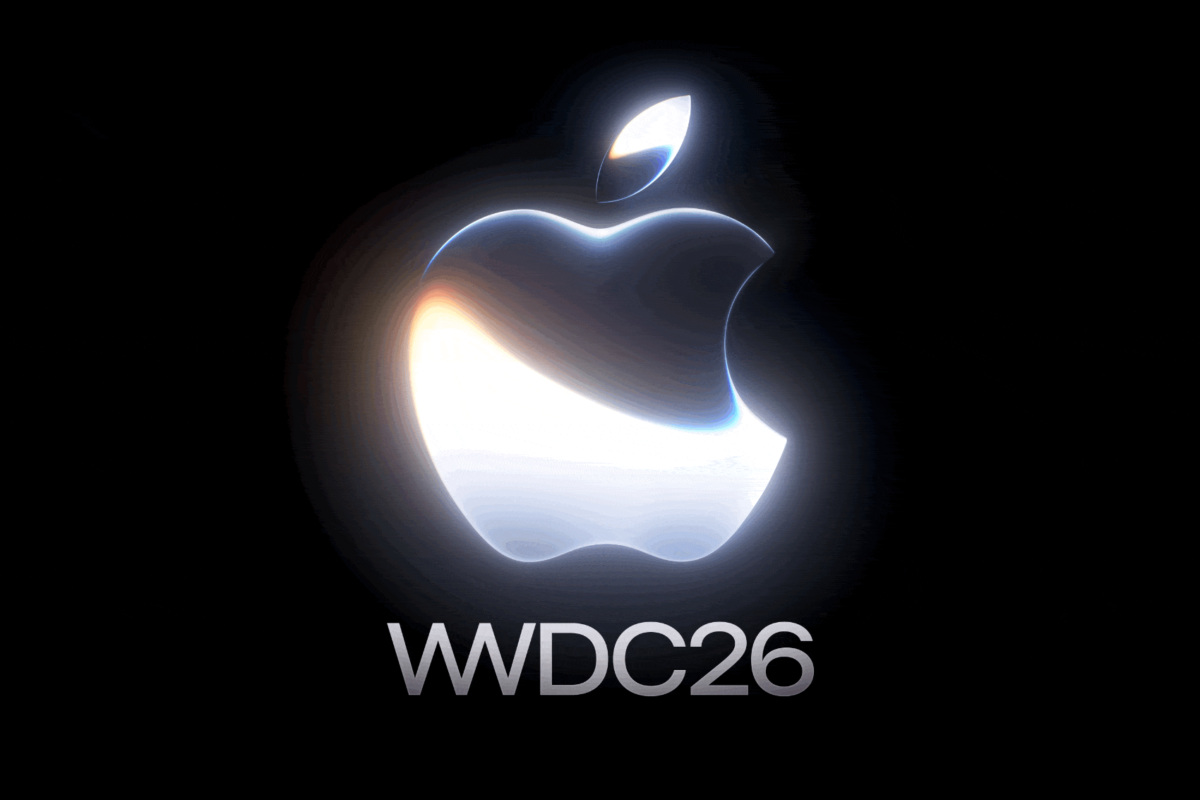 animation shows the glowing wwdc design