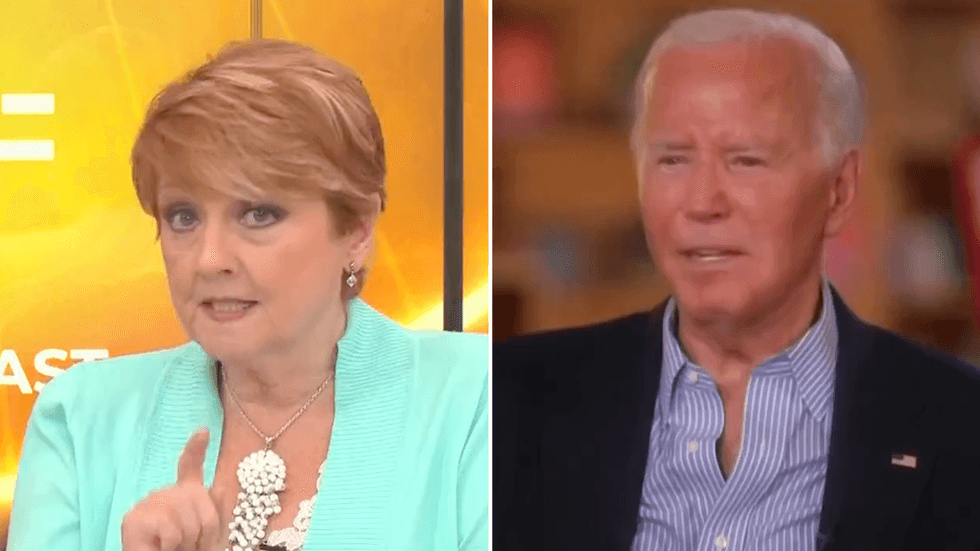 Anne Diamond and Joe Biden