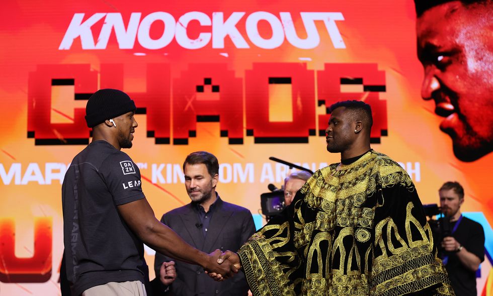 Anthony Joshua and Francis Ngannou