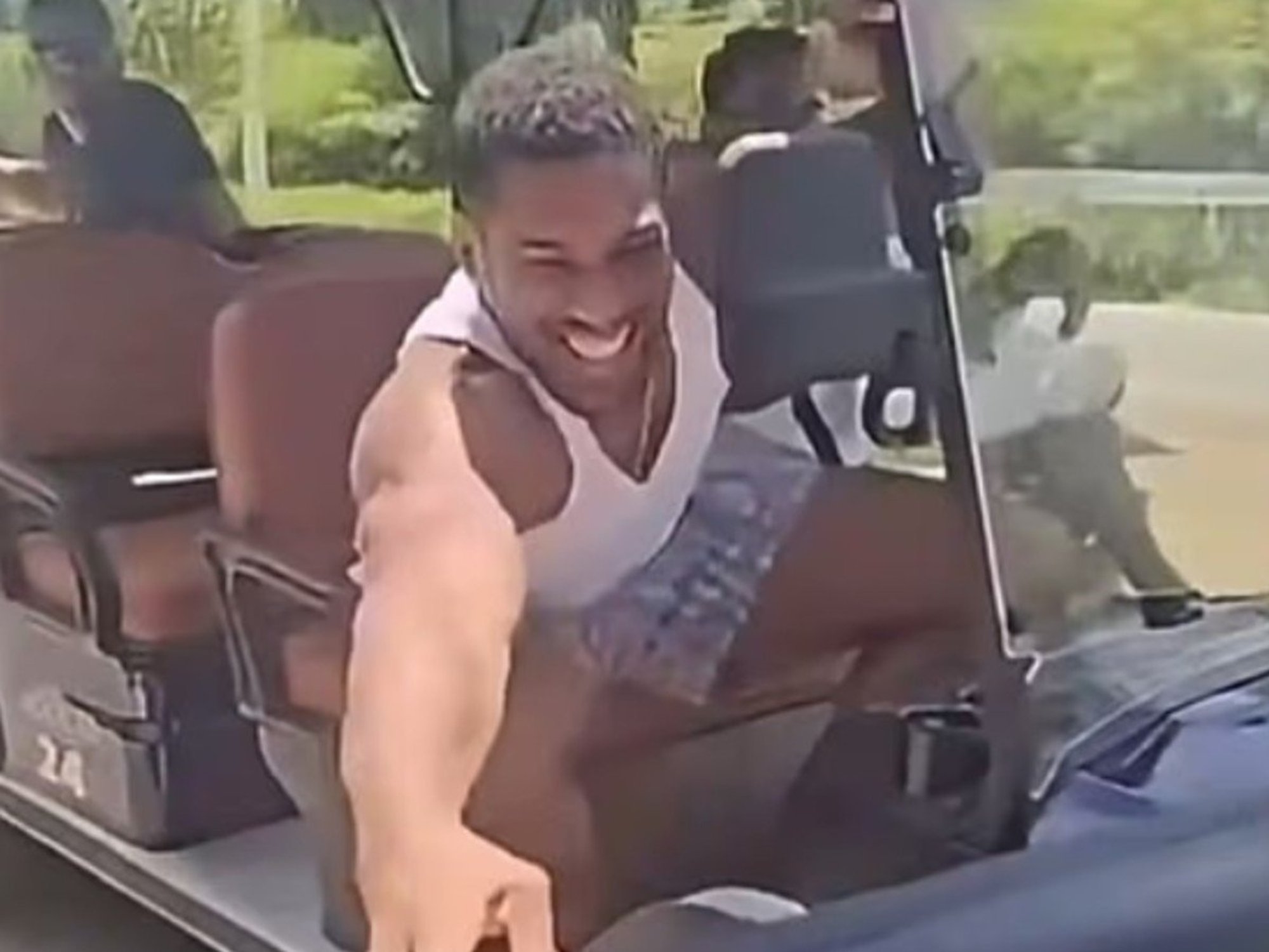 Anthony Joshua has been branded "reckless, irresponsible and dangerous" by former world champion Johnny Nelson after footage emerged of the heavyweight star performing a risky golf buggy stunt