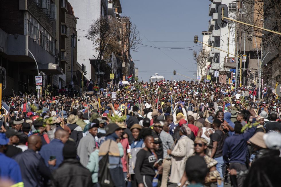 Anti immigration protests in South Africa