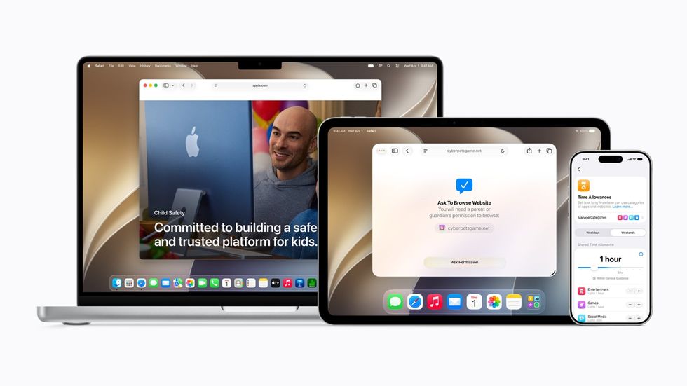 Apple child safety features across devices