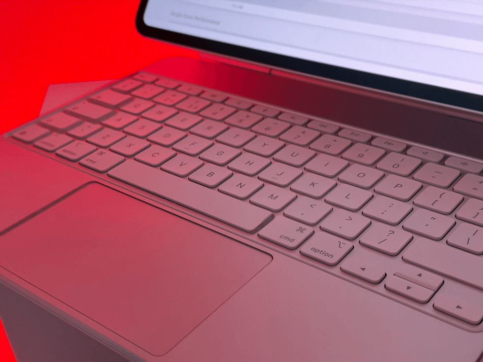 Apple Magic Keyboard keys shown in a QWERTY configuration