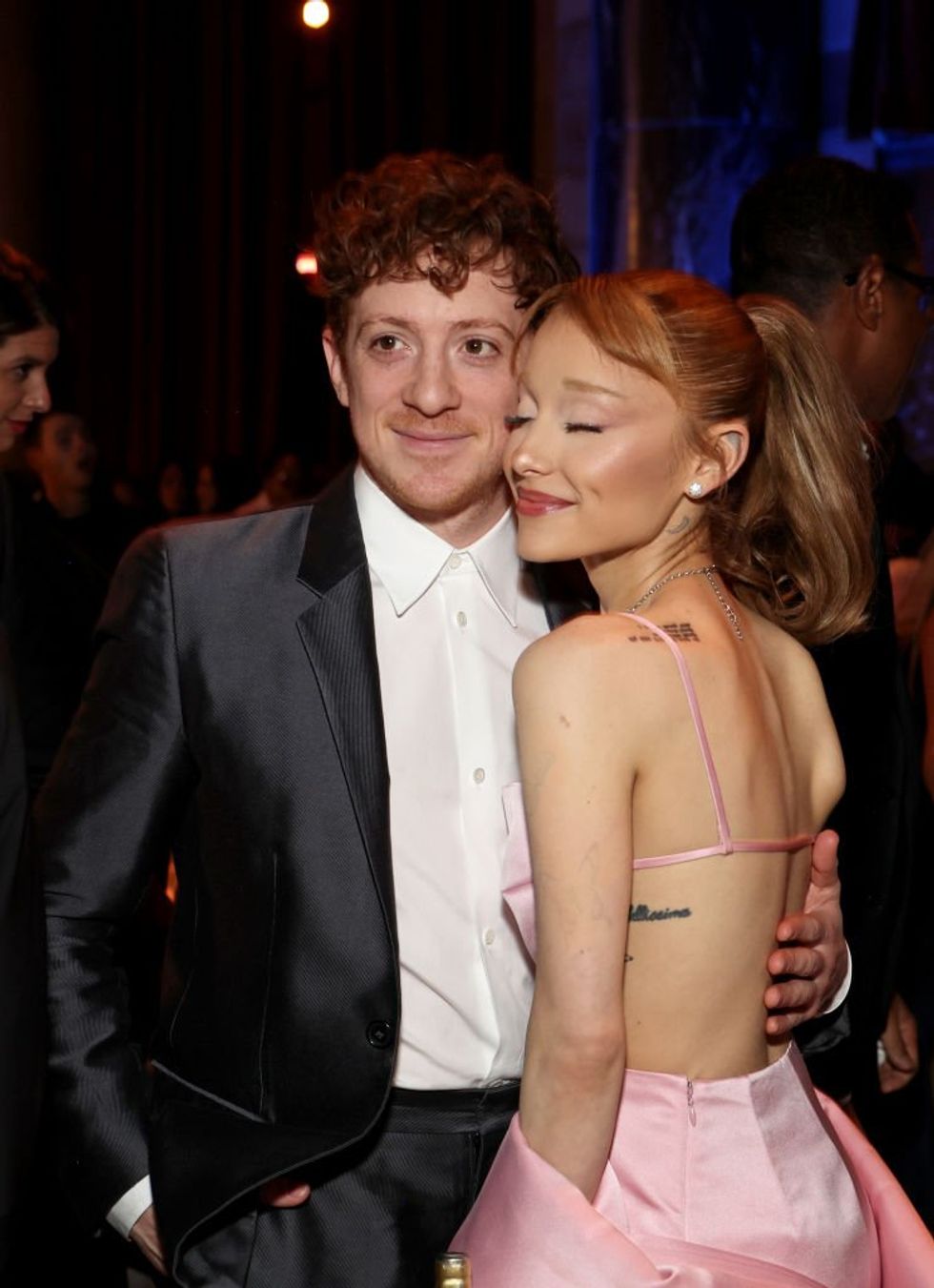 Ariana Grande and Ethan Slater