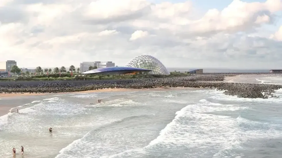 Artist impression of the Eden Project Morecambe