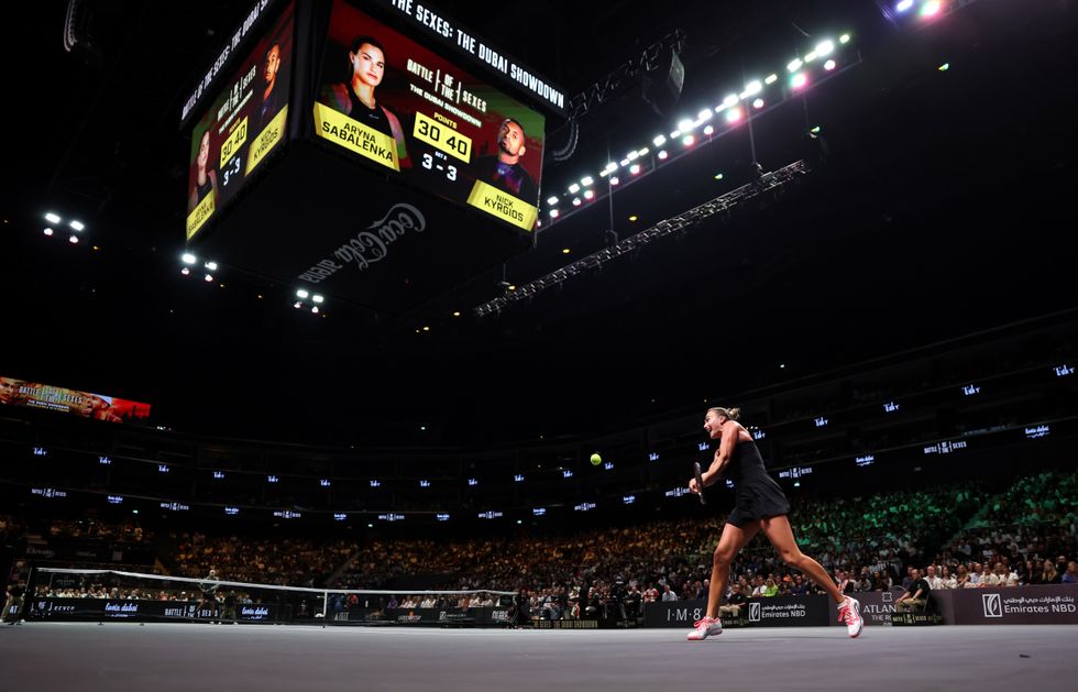 Aryna Sabalenka lost in straight sets to Nick Kyrgios