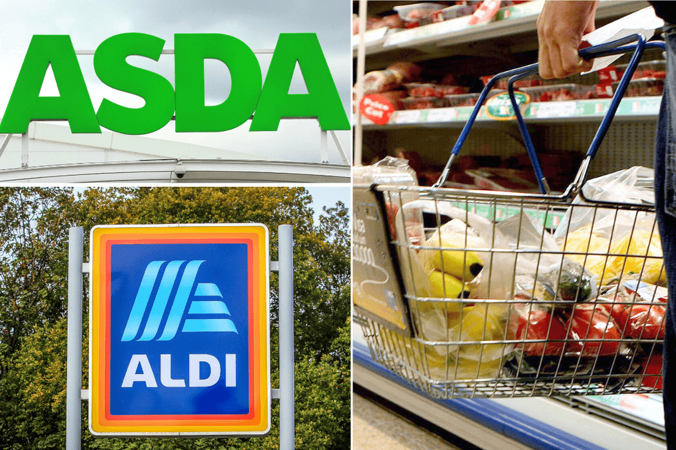 Asda Aldi supermarket basket