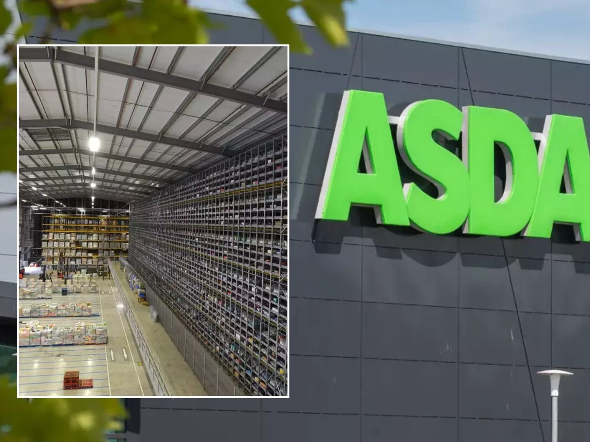 Asda supermarket and warehouse