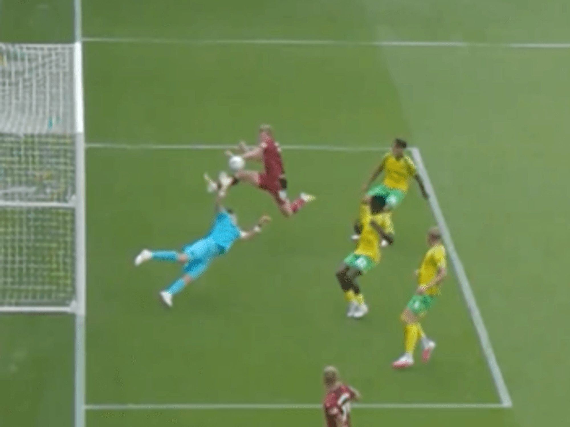 Aune Heggebo scored a controversial opening day goal with his hand