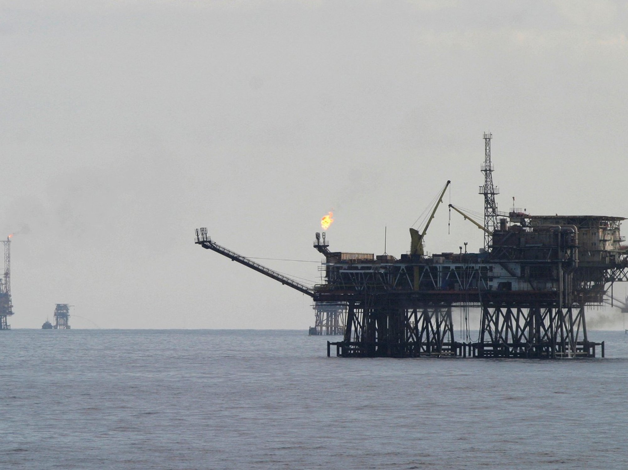 Bach Ho oil rig is seen off Vietnam's coast