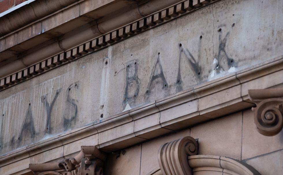 Bank branch after closure