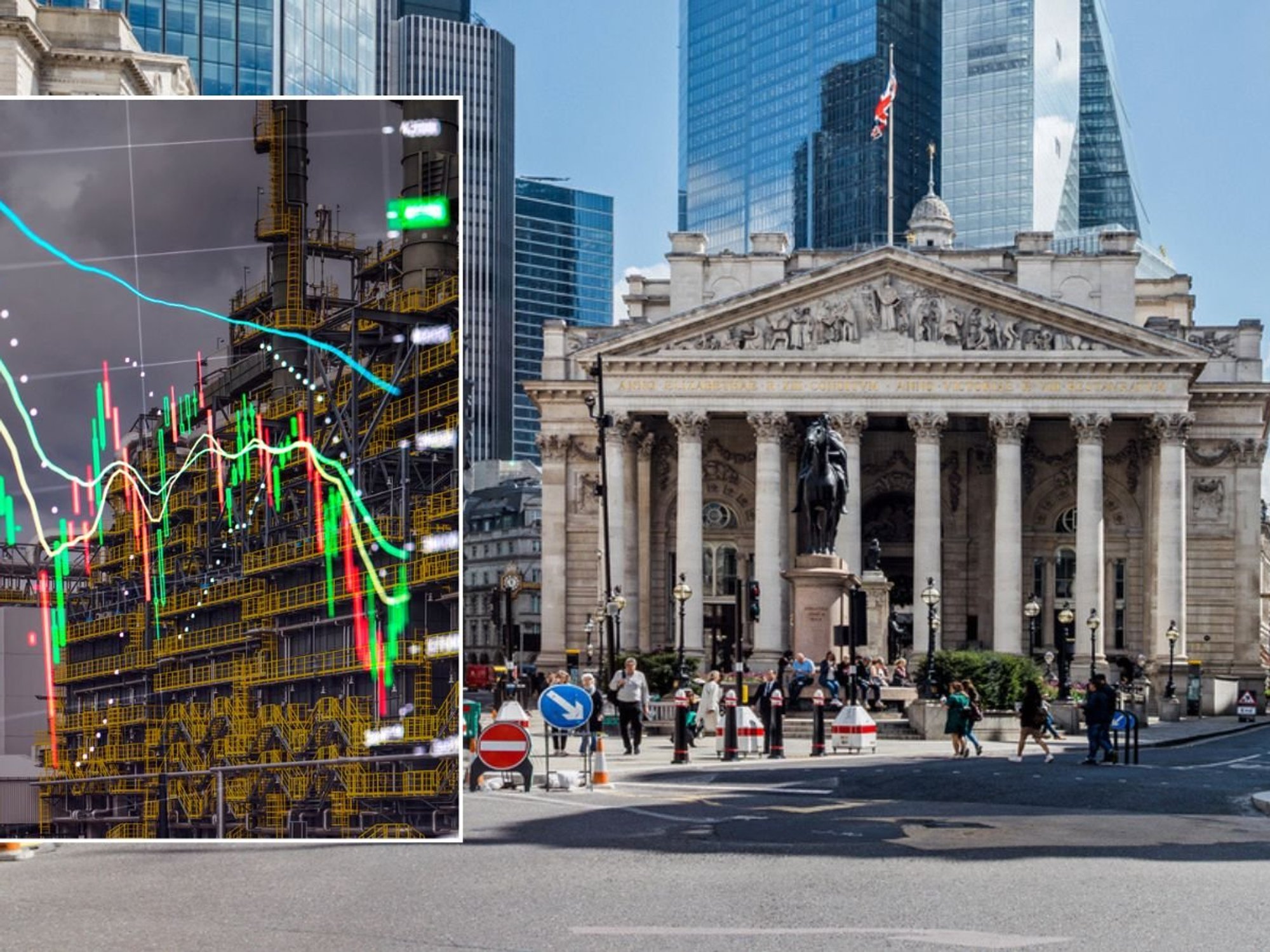 Bank of England and oil rig