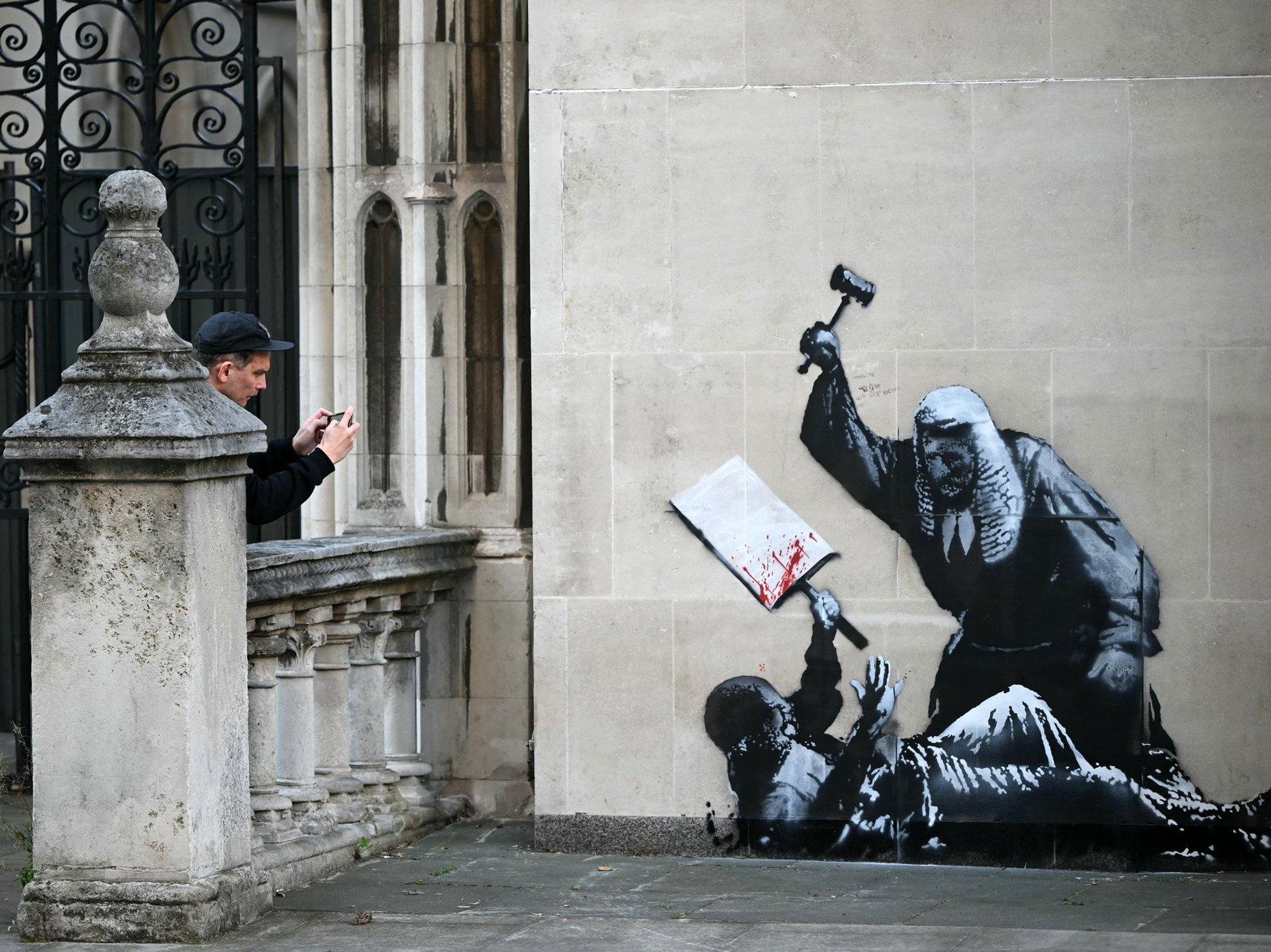 Banksy mural at High Court
