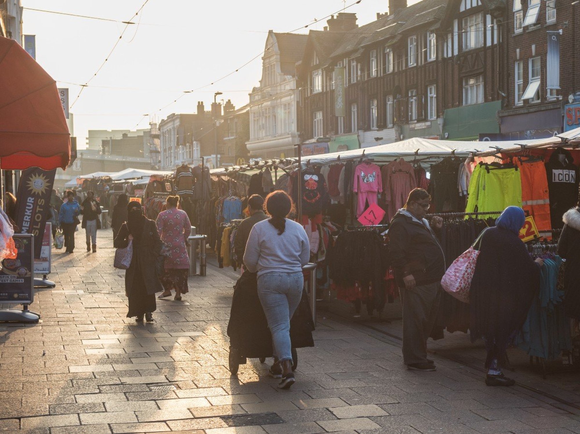 Barking Town Centre street market
