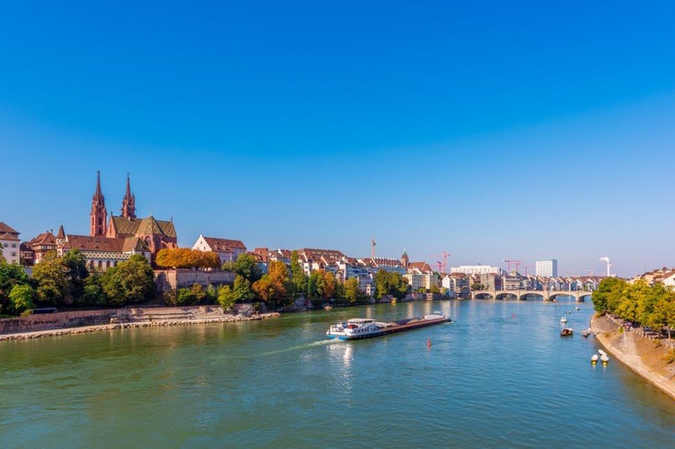 Basel Rhine River Switzerland
