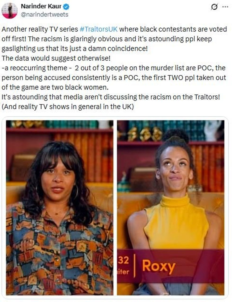 BBC The Traitors: Narinder Kaur