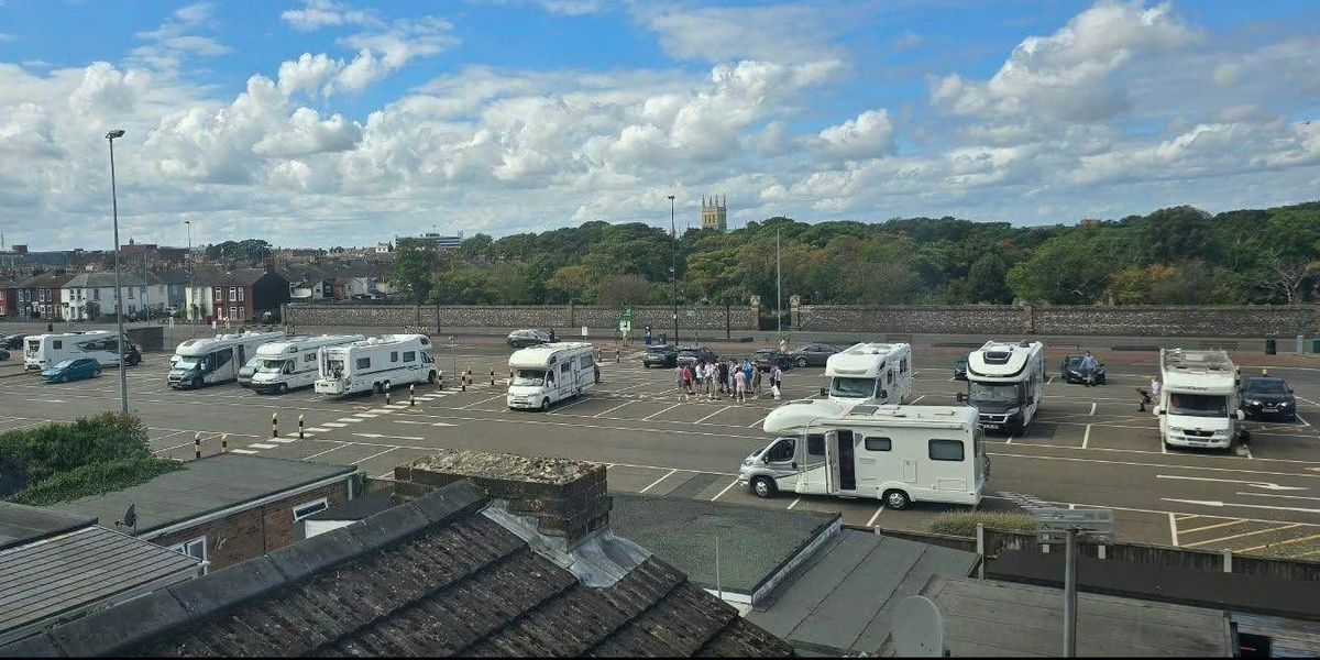 Travellers return to popular beach car park for second time as council launches bid to move them on