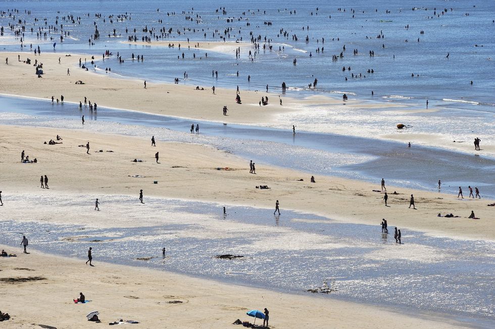 Beach in Deauville, Normandy