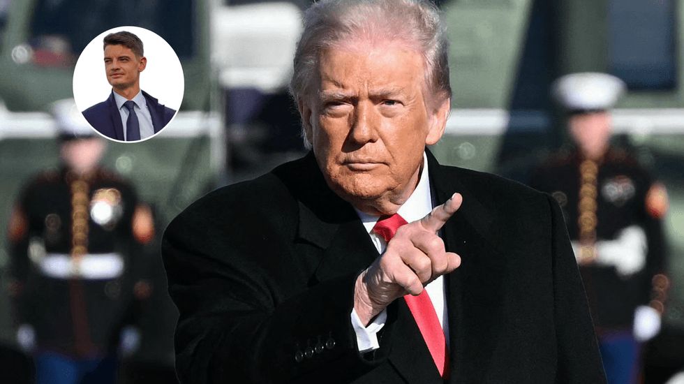 Ben Leo (left), Donald Trump (right)