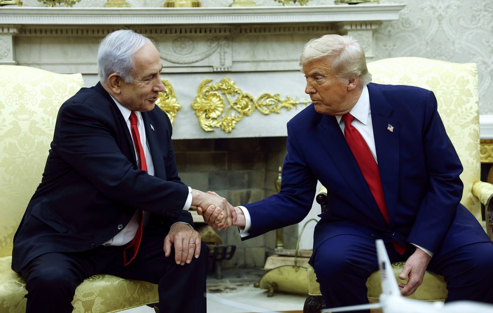 Benjamin Netanyahu and Donald Trump