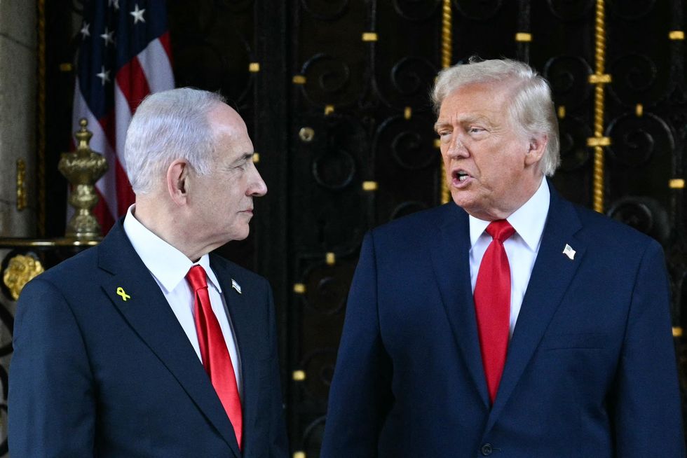 Benjamin Netanyahu and Donald Trump