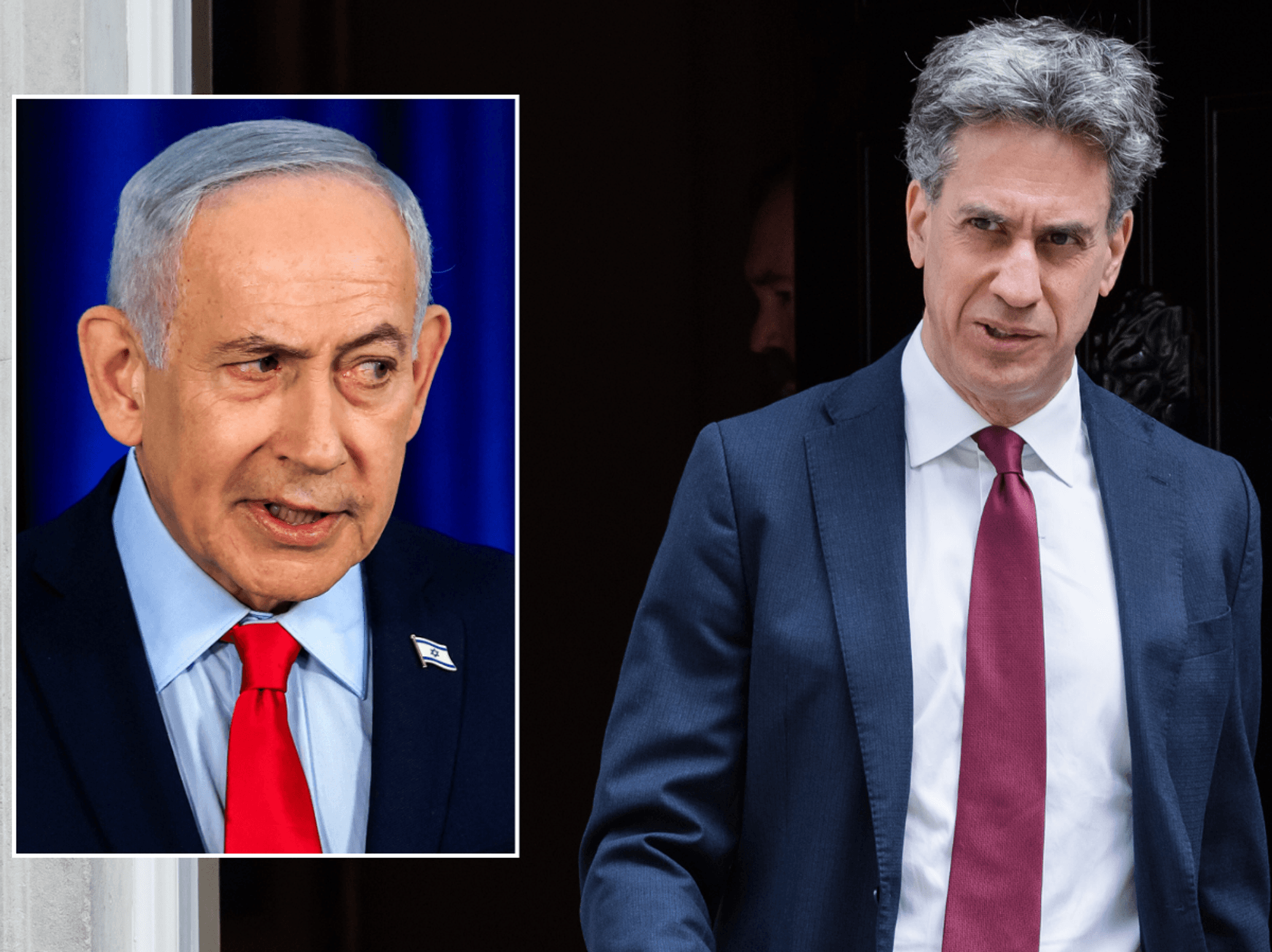 Benjamin Netanyahu and Ed Miliband