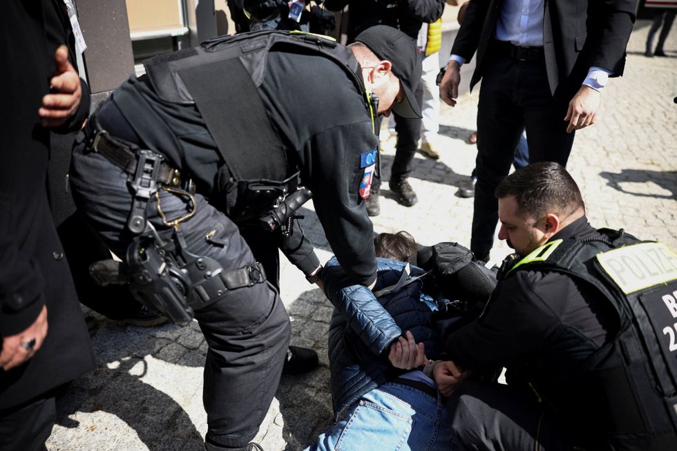 Berlin tomato juice attacker snared