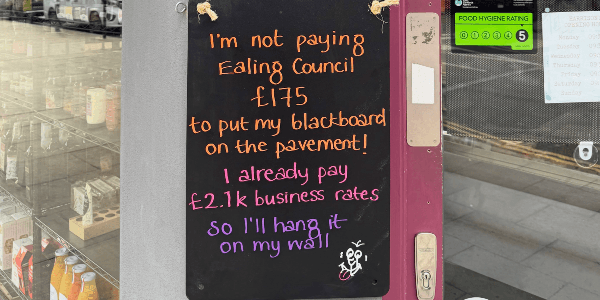 Council busybodies charge struggling shops £175 for just one A-board in 'health and safety' push