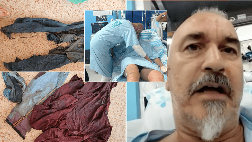 Bloodied clothes and David Mason