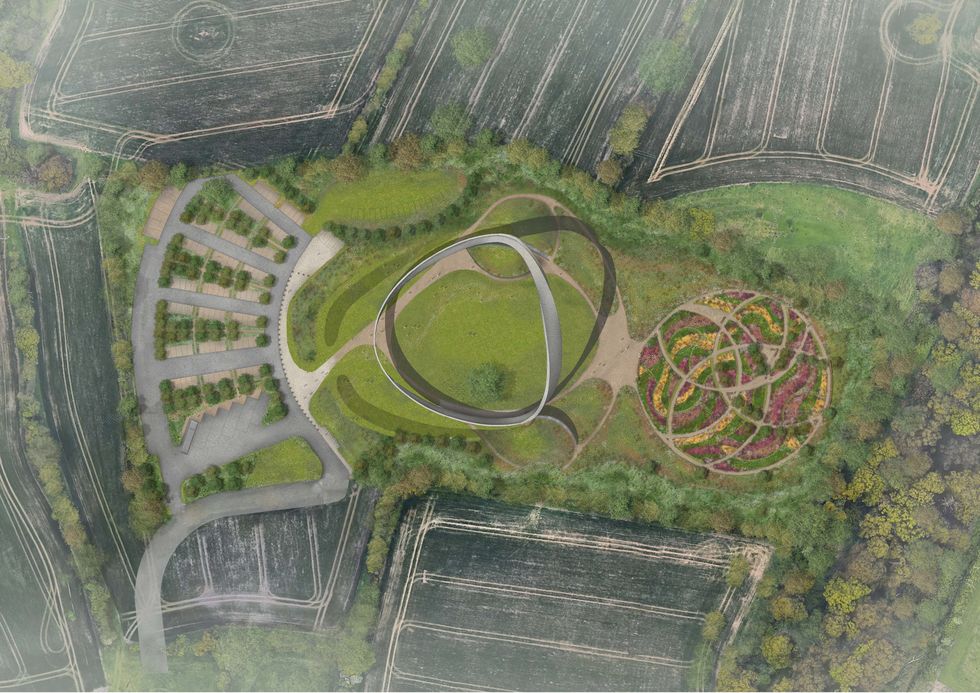 Blueprint of the monument