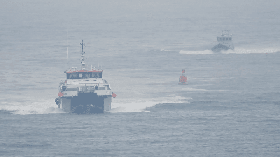 Boats carrying migrants to the British shore