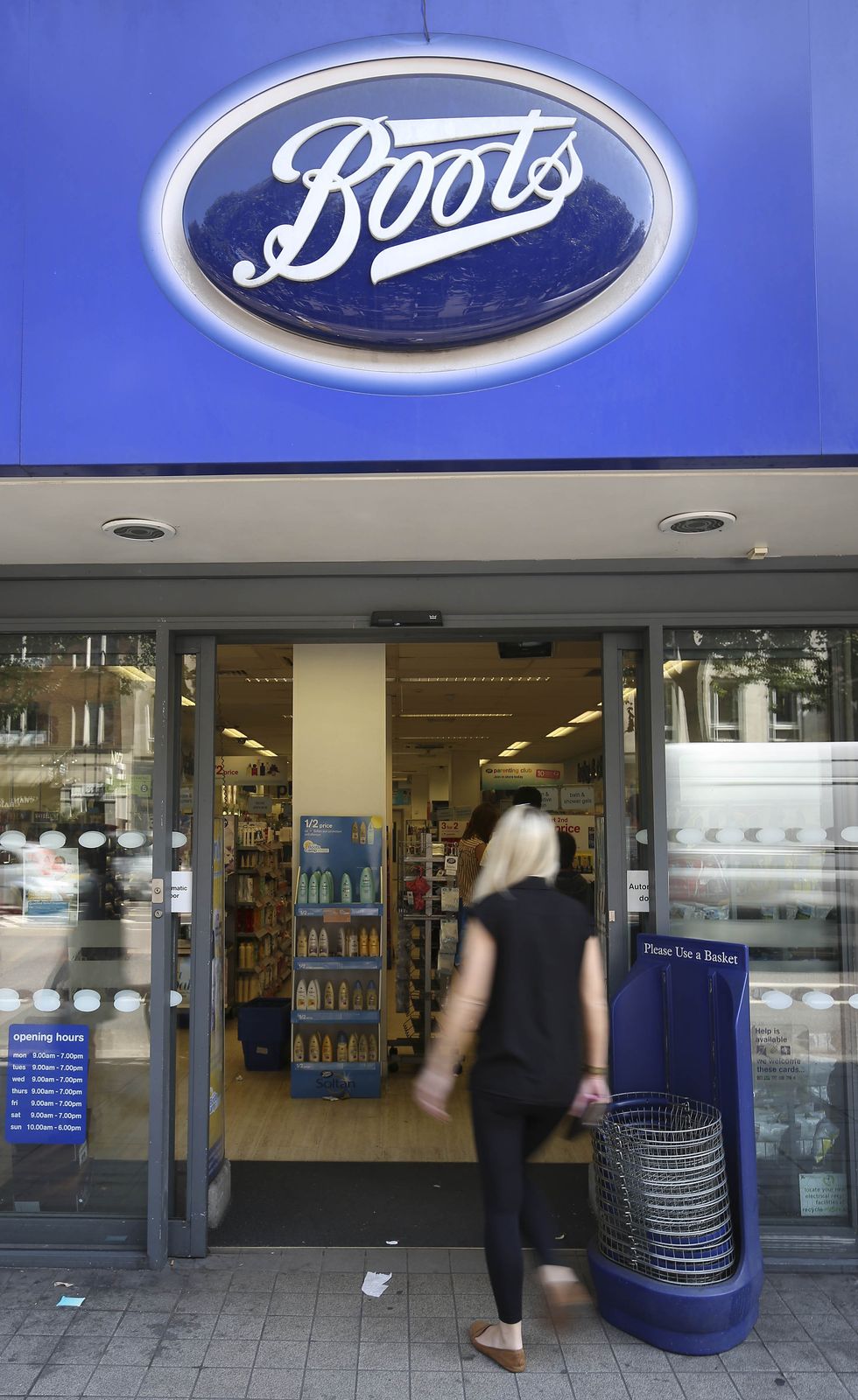Boots front of store