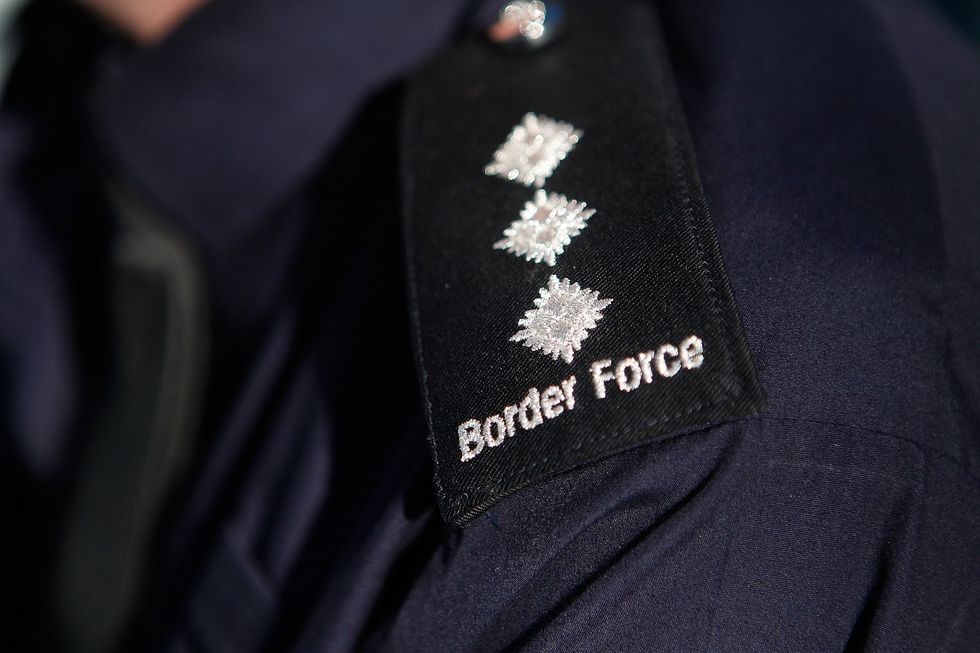 Border force agent close up