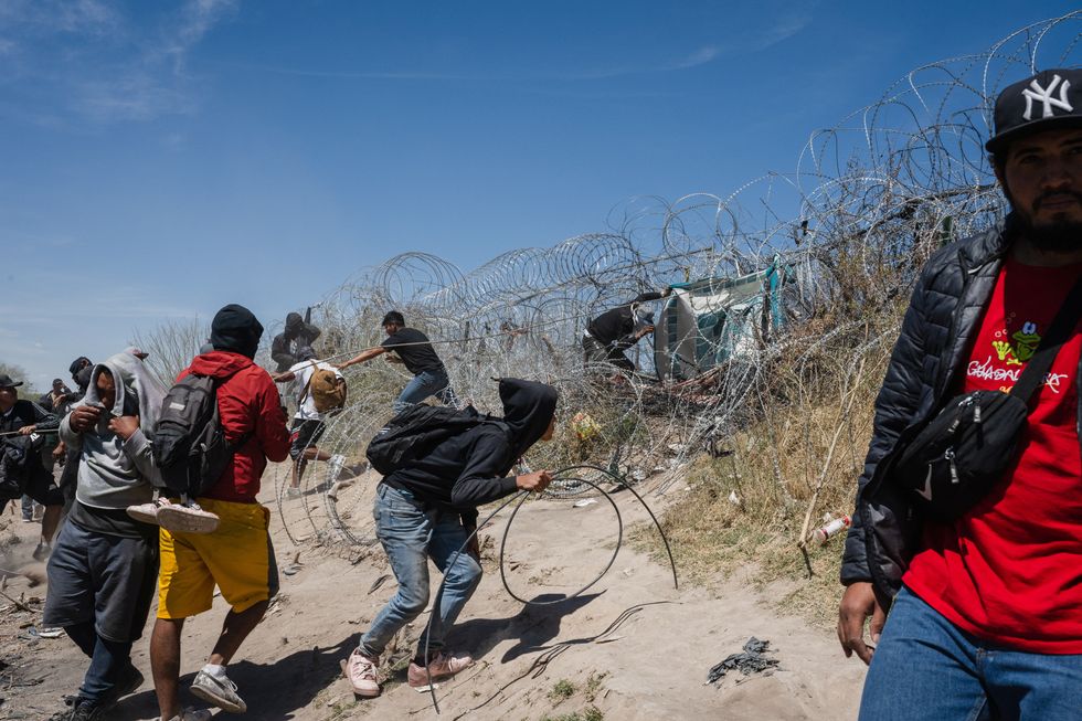 Border rioters