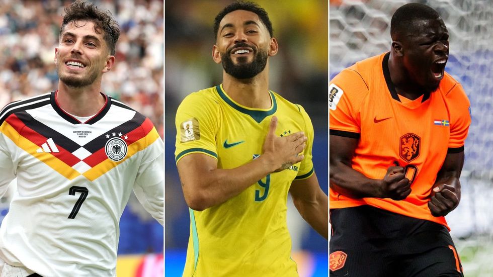 Brazi, Germany and the Netherlands are in action later today