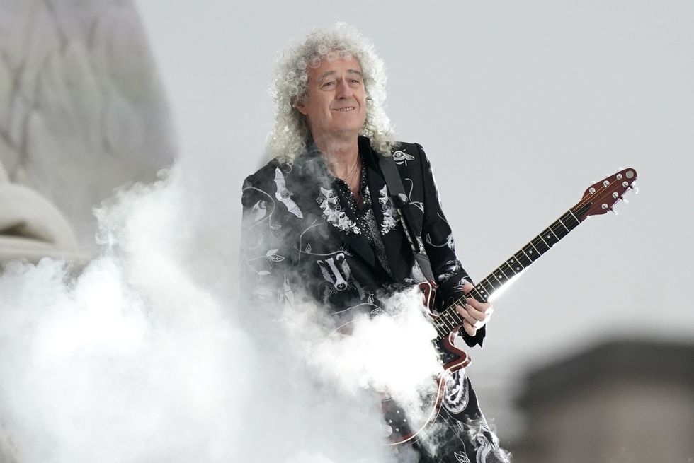 Brian May with Queen