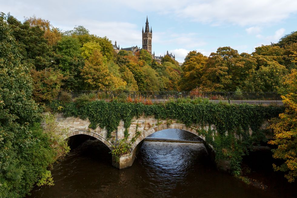 Bridge over water in Glasgow West End
