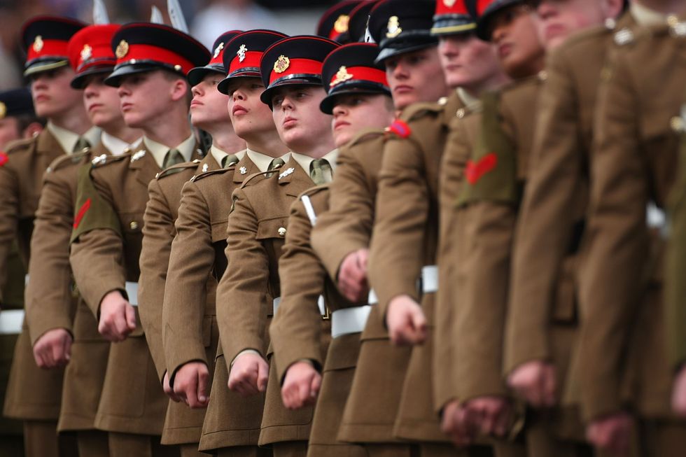 British Army recruits