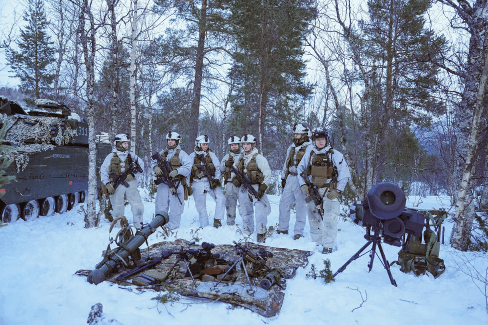 British soldiers at Camp Viking