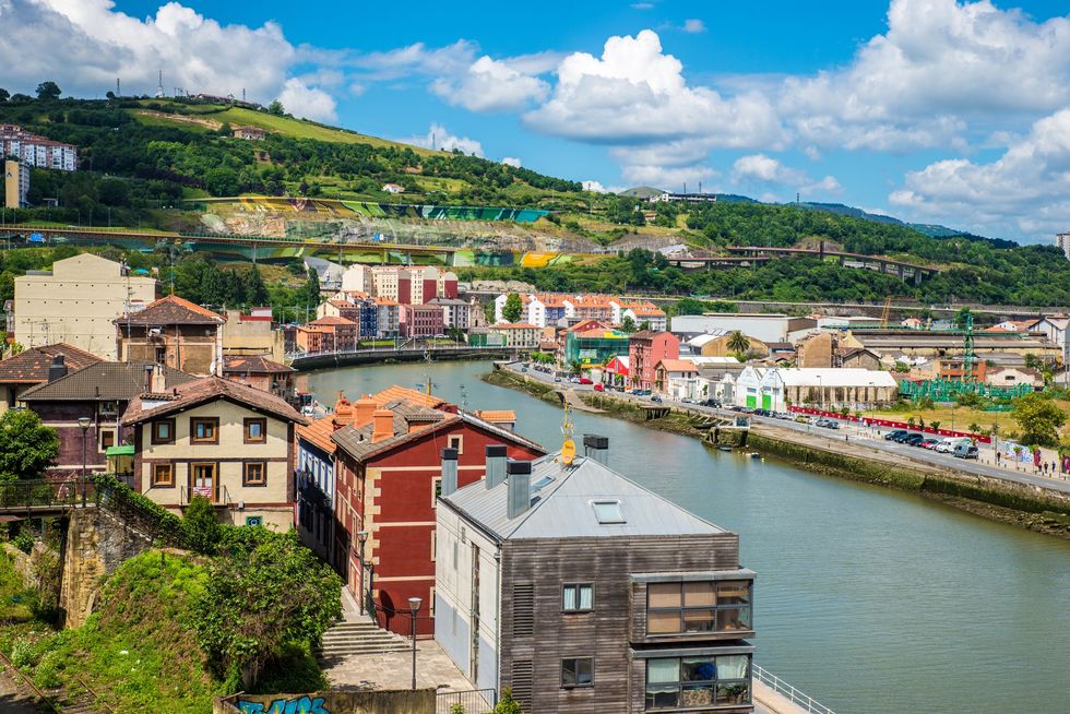 Buildings in Bilbao, Spain