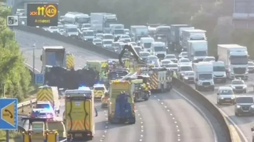 Busy M25 traffic