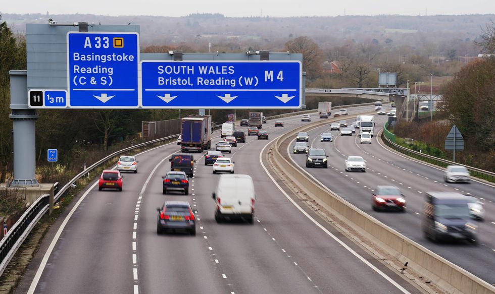Busy motorway