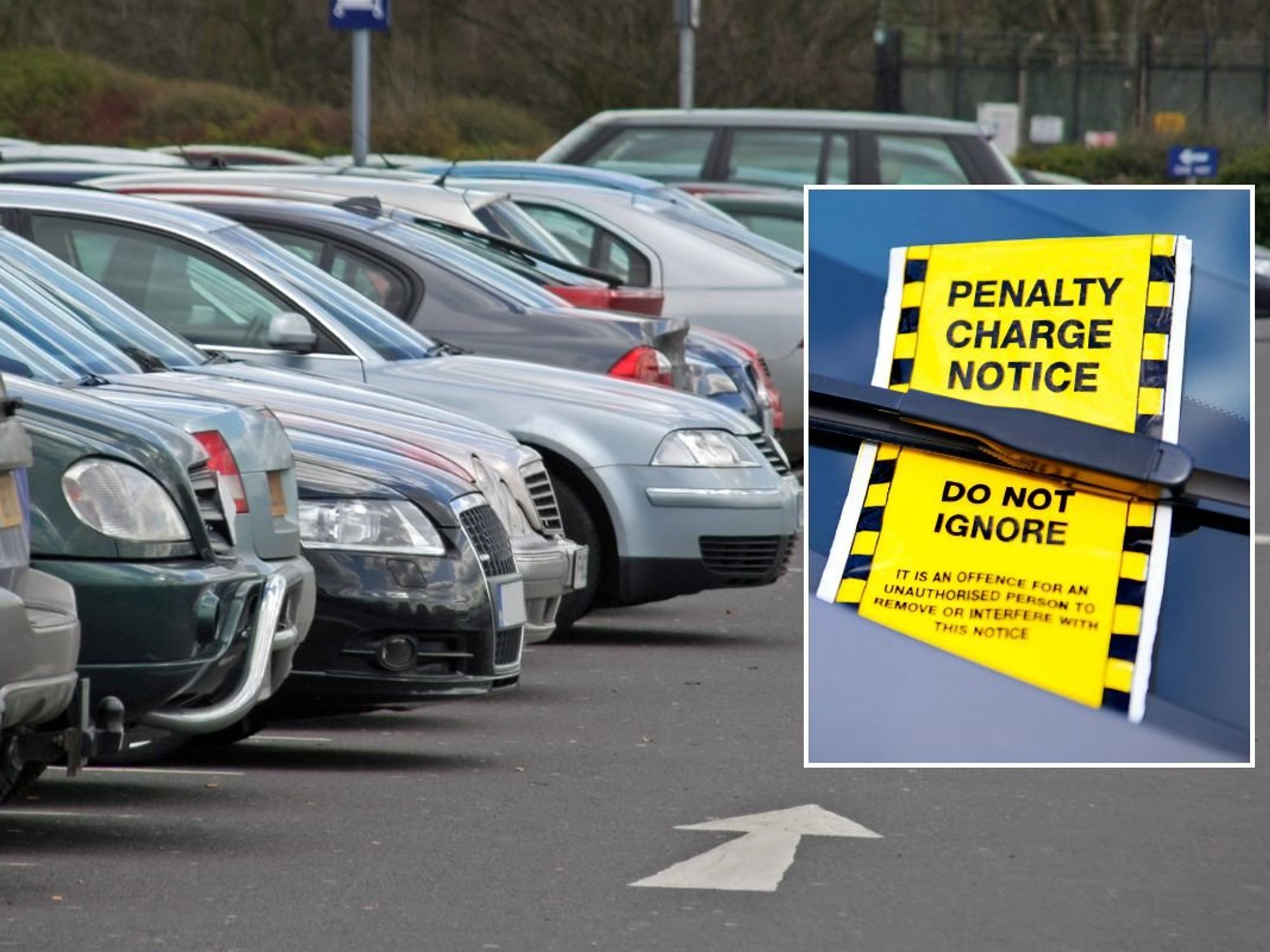 Car park and a parking fine