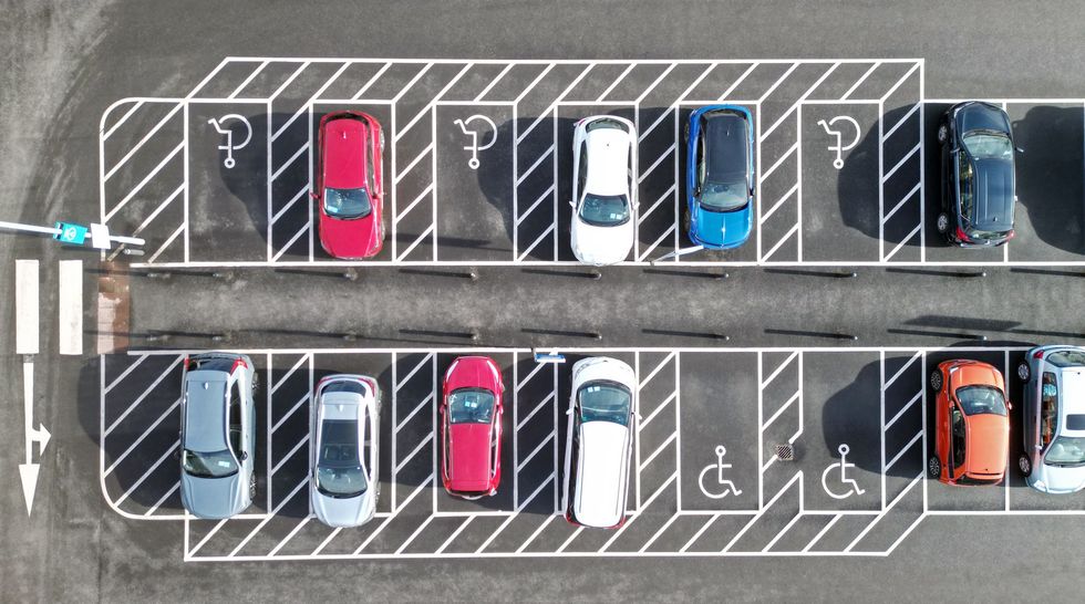 Car parking spaces