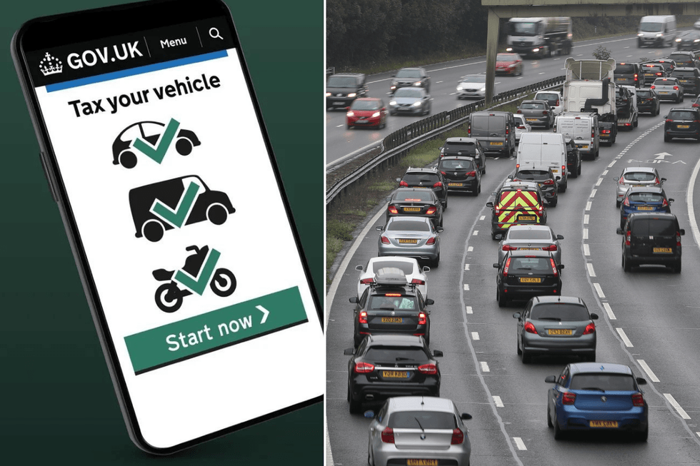 Car tax and a busy motorway 